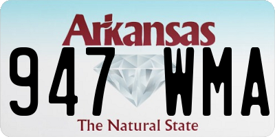 AR license plate 947WMA