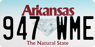 AR license plate 947WME