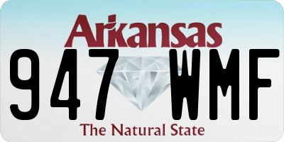 AR license plate 947WMF