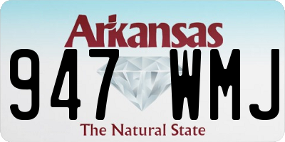 AR license plate 947WMJ