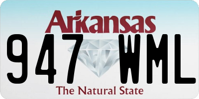 AR license plate 947WML