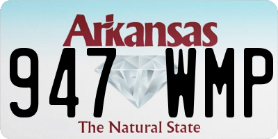 AR license plate 947WMP