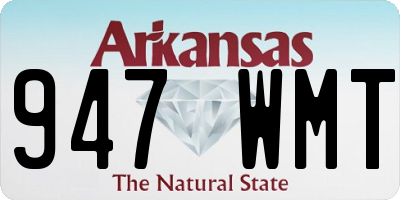 AR license plate 947WMT