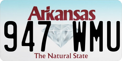 AR license plate 947WMU