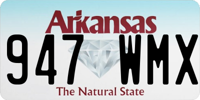 AR license plate 947WMX