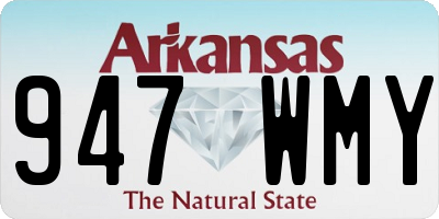AR license plate 947WMY
