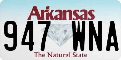 AR license plate 947WNA