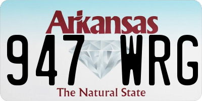 AR license plate 947WRG