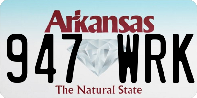 AR license plate 947WRK