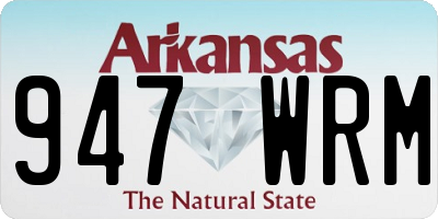 AR license plate 947WRM
