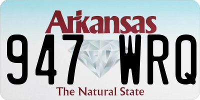 AR license plate 947WRQ