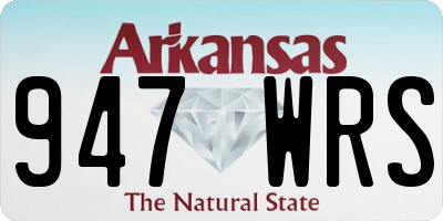 AR license plate 947WRS