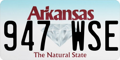 AR license plate 947WSE
