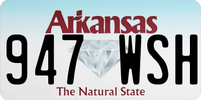 AR license plate 947WSH