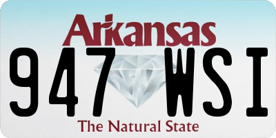 AR license plate 947WSI