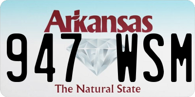 AR license plate 947WSM