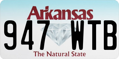 AR license plate 947WTB