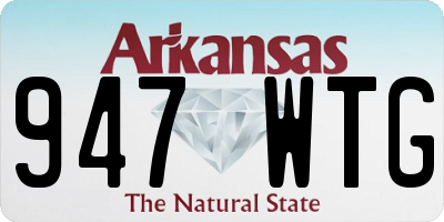 AR license plate 947WTG