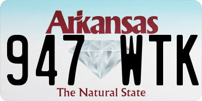 AR license plate 947WTK