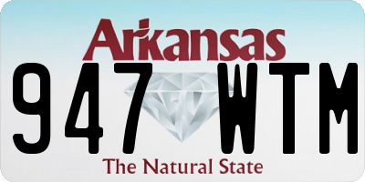 AR license plate 947WTM
