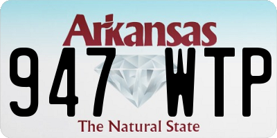 AR license plate 947WTP