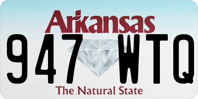 AR license plate 947WTQ