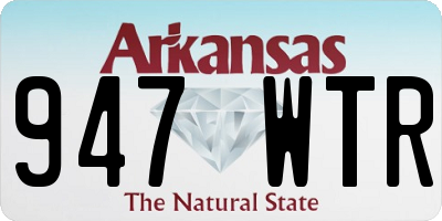 AR license plate 947WTR