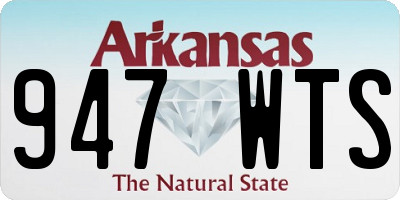 AR license plate 947WTS