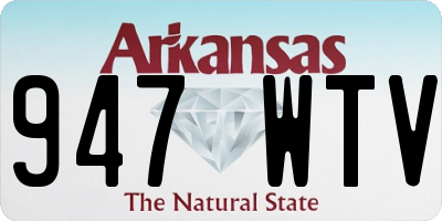 AR license plate 947WTV