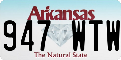 AR license plate 947WTW