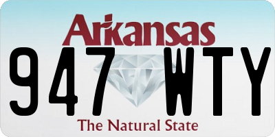 AR license plate 947WTY