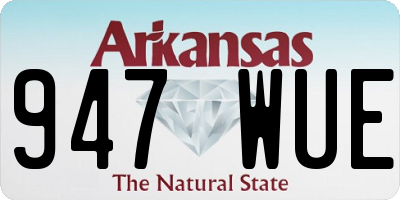 AR license plate 947WUE