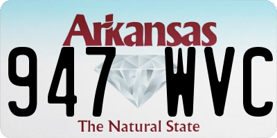 AR license plate 947WVC