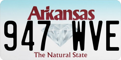 AR license plate 947WVE