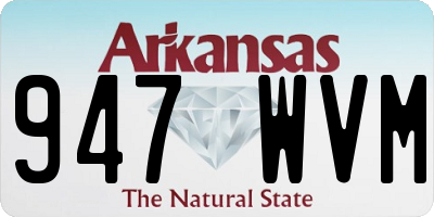 AR license plate 947WVM