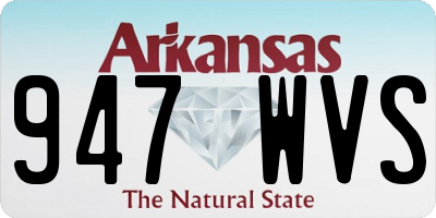 AR license plate 947WVS