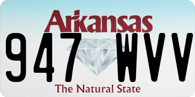 AR license plate 947WVV