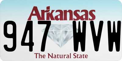 AR license plate 947WVW