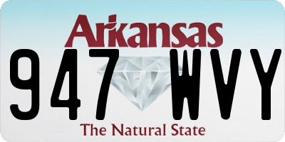 AR license plate 947WVY