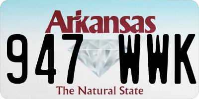 AR license plate 947WWK