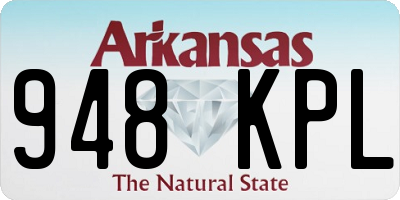 AR license plate 948KPL