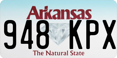 AR license plate 948KPX