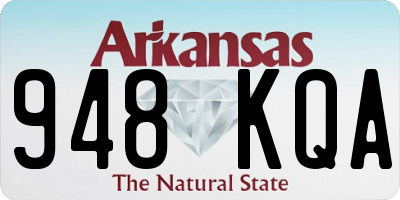 AR license plate 948KQA
