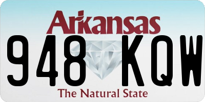 AR license plate 948KQW