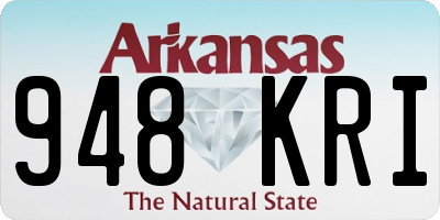 AR license plate 948KRI