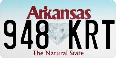 AR license plate 948KRT