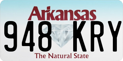 AR license plate 948KRY
