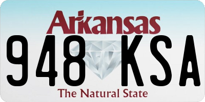 AR license plate 948KSA