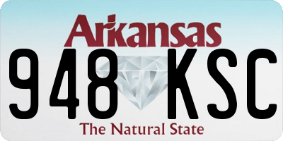 AR license plate 948KSC