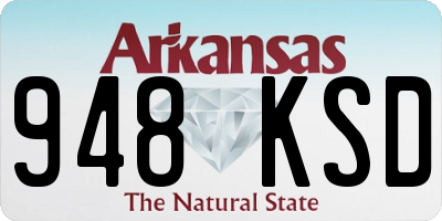 AR license plate 948KSD